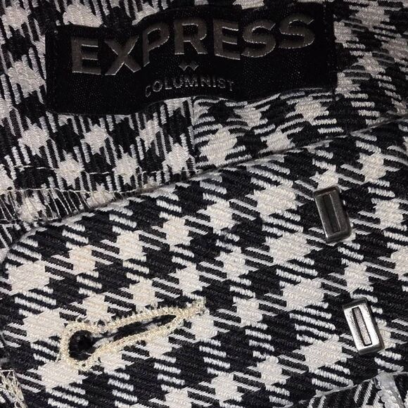 Express Columnist Pants Size 0 Black & White - Picture 6 of 6